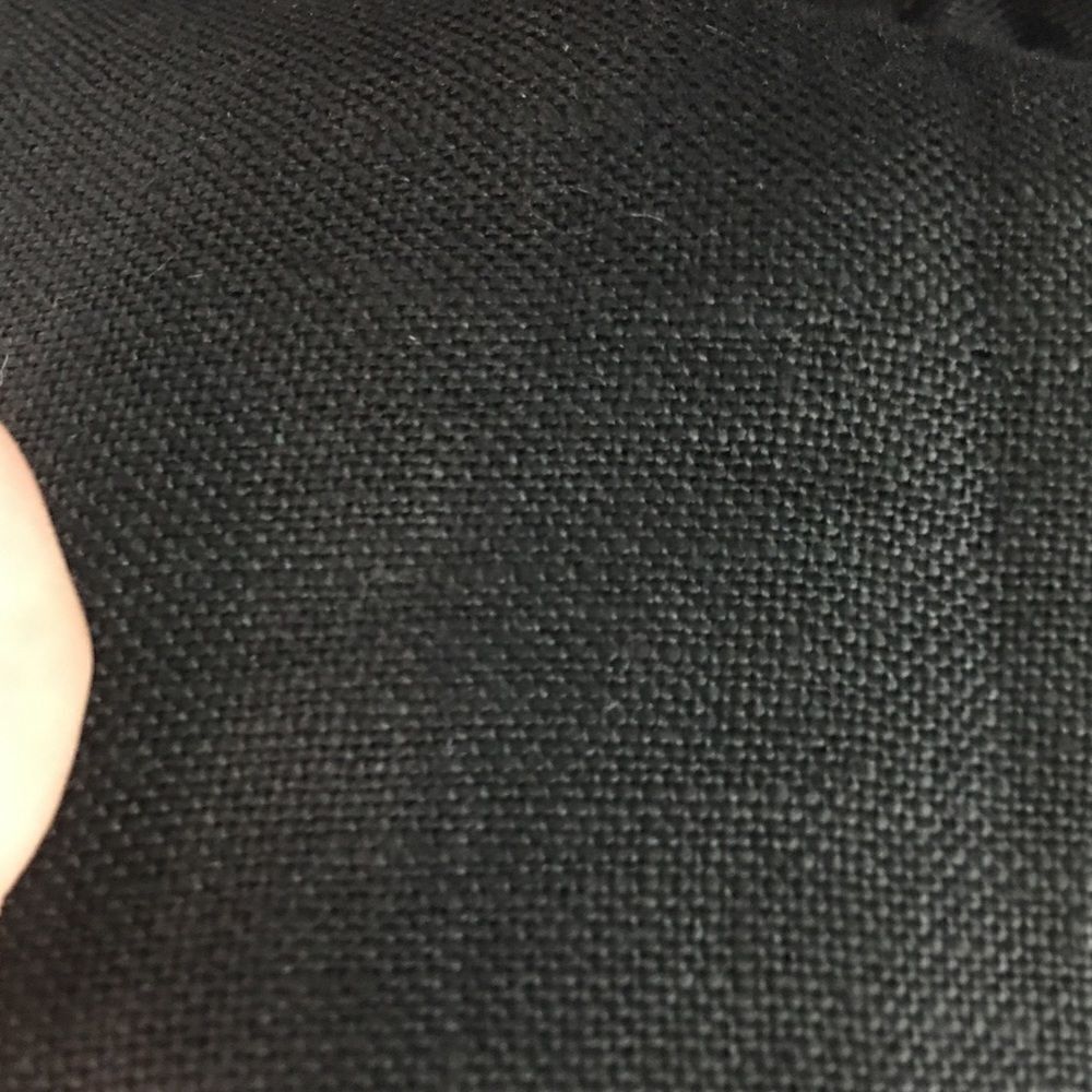 Jennifer Moore black Linen mini skirt 8 - Picture 6 of 9